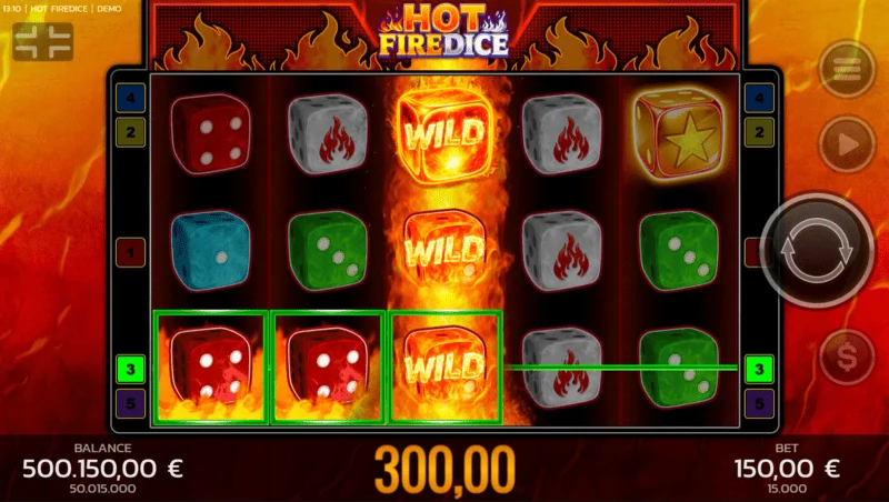 Hot Fire Dice - duża wygrana dzięki Random Wilds